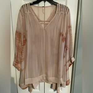 Free People tie dye flowy tunic